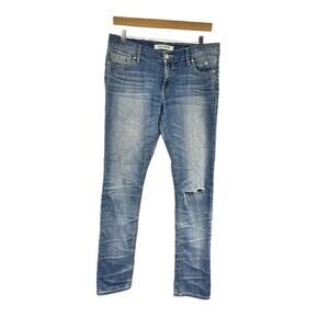 Kasil Workshop Benetar Skinny Jeans Distressed Medium Wash Womens 30